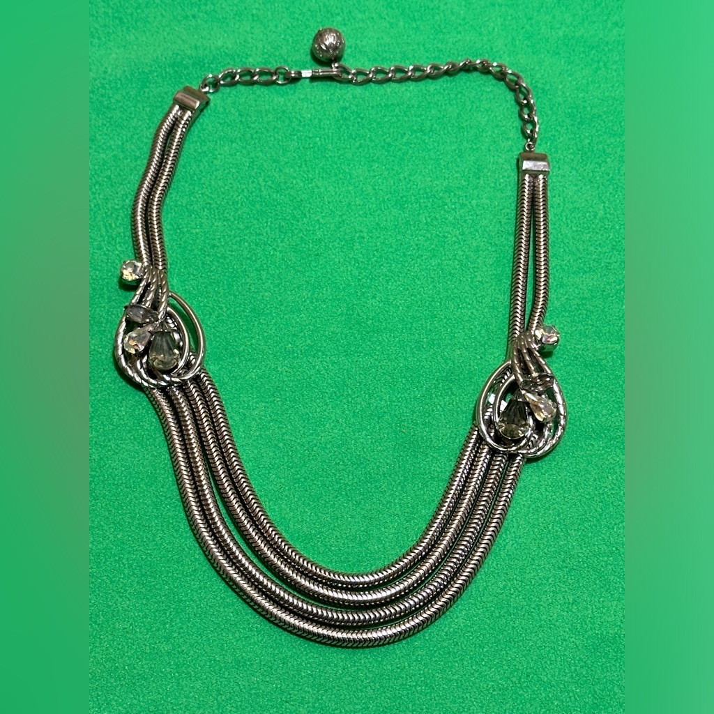 Hobe Silvertone Necklace 150$